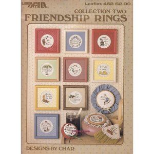 Vintage Cross Stitch Patterns, Friendship Rings Collection 2 by Char, Leisure